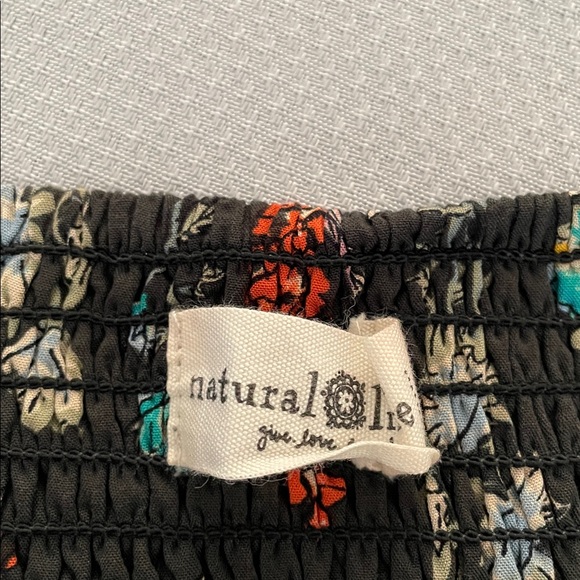 Natural Life Gray Multicolor Floral Print Addie Midi Skirt Size XL - Picture 11 of 13